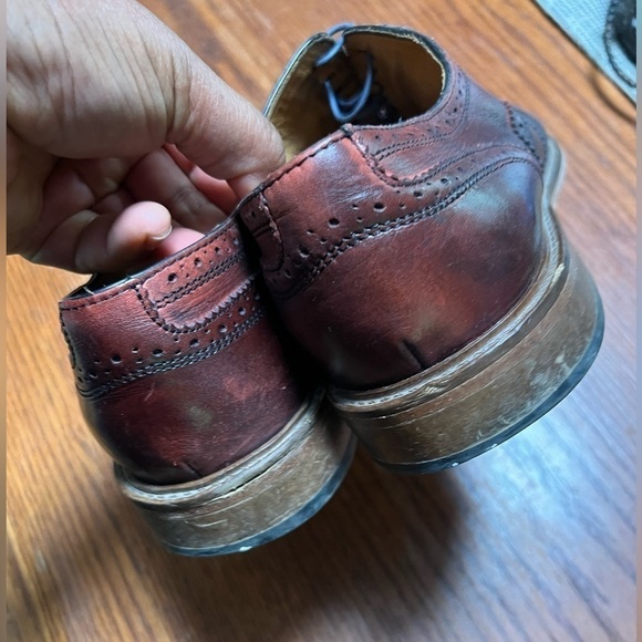 Mercanti fiorentini brown genuine leather shoes size 11.5 main image 7